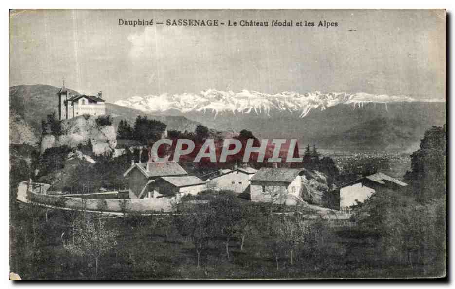 Dauphiné — Sassenage — Das feudale Schloss und die Alpen