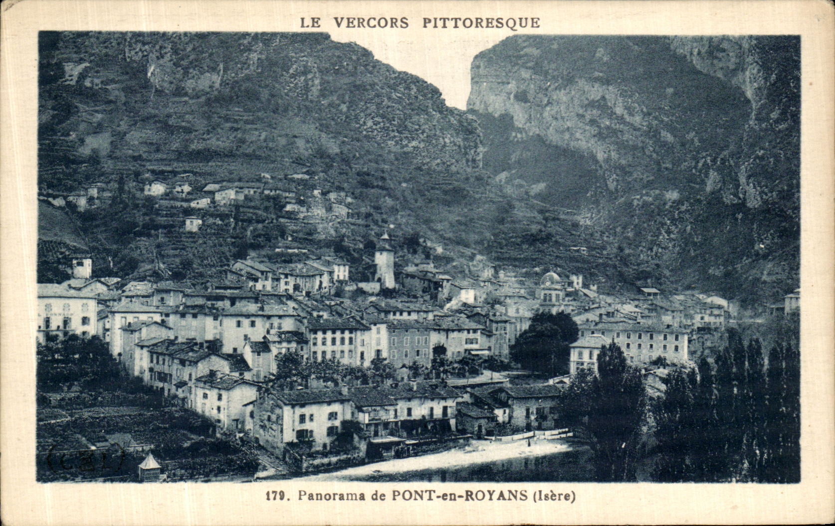 Paysage de Pont-en-Royans — Le Vercors pittoresque — série 179