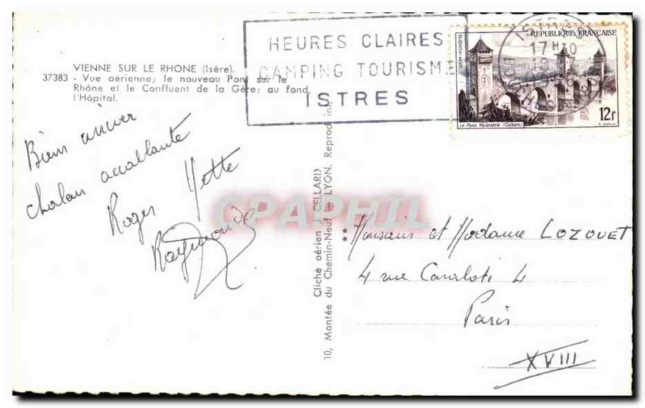 CPSM Vienne Sur Le Rhone Vue Generale — Rückseite