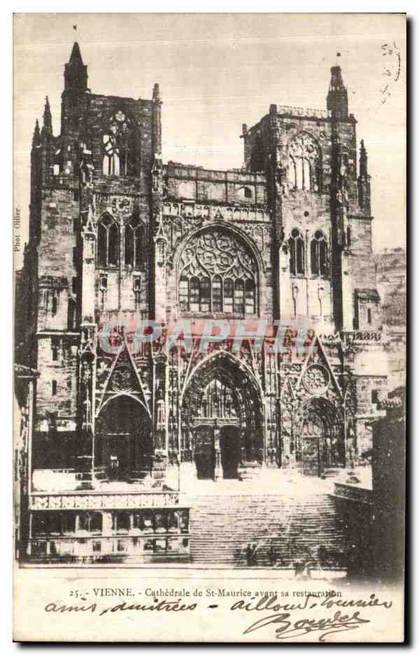 CPA Vienne Cathedrale de St Maurice avant sa restauration