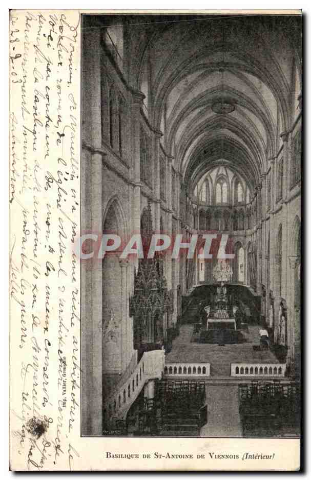 CPA Vienne Basilique De St Antoine De Viennois 