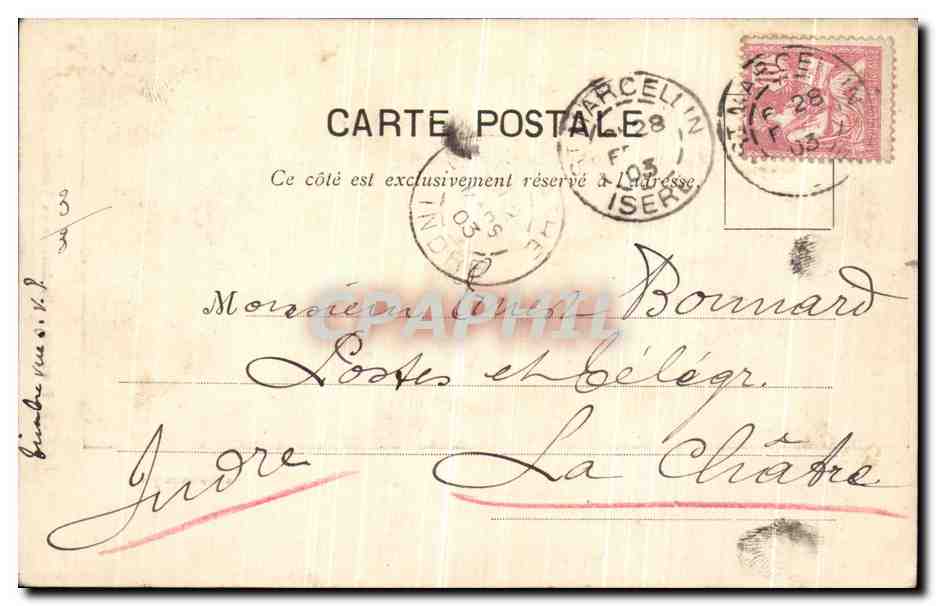 CPA Vienne Basilique De St Antoine De Viennois  — Rückseite