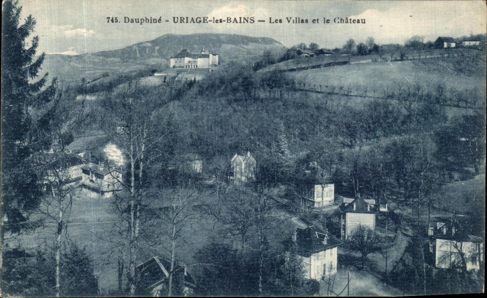 Uriage-les-Bains — Les Villas et le Château — Edit. Bourcier, Grenoble
