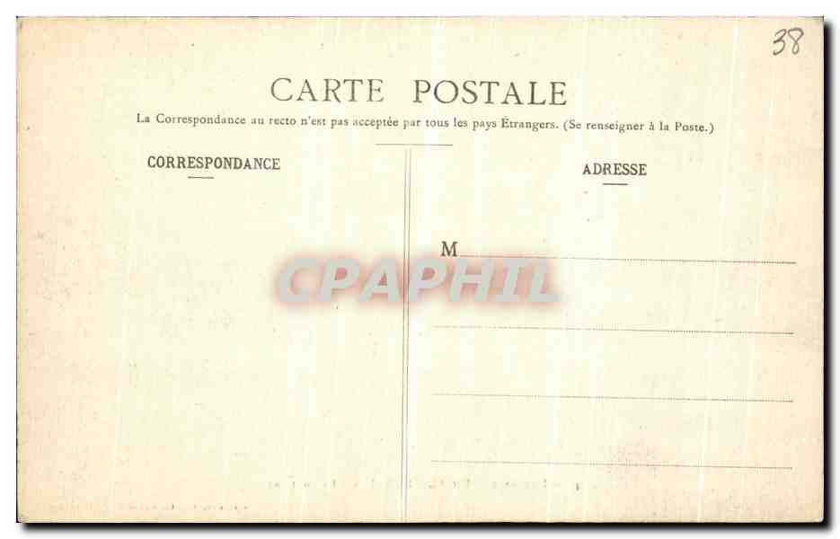 Dauphiné — Uriage-les-Bains — La Fontaine — Cliché A. V. — Collection L. P., Grenoble — Reverso