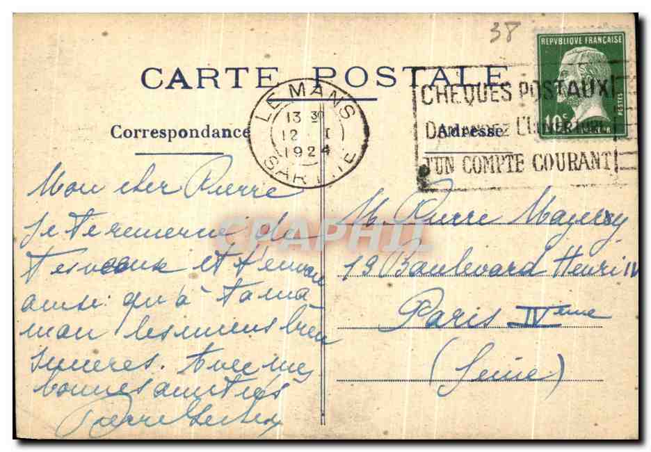 CPA Les Chateaux de France Vizille — Rückseite