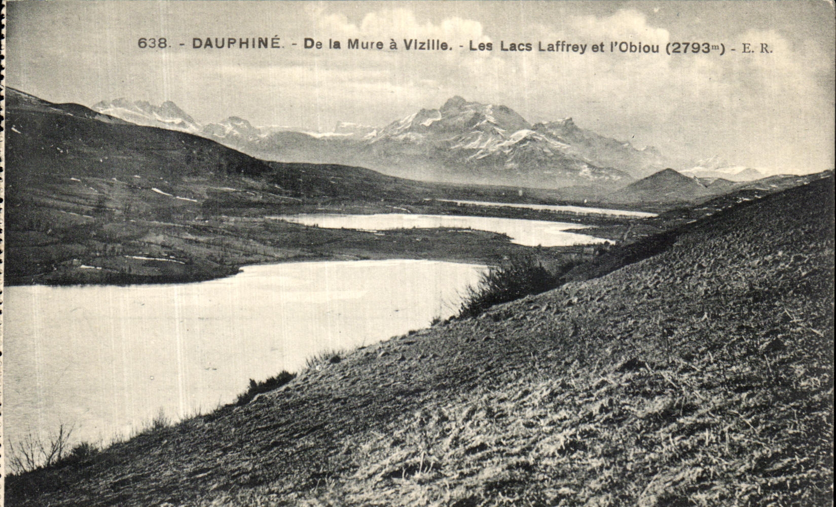 Dauphiné - De la Mure à Vizille - Les Lacs Laffrey et l'Obiou (2793m) - E. R.
