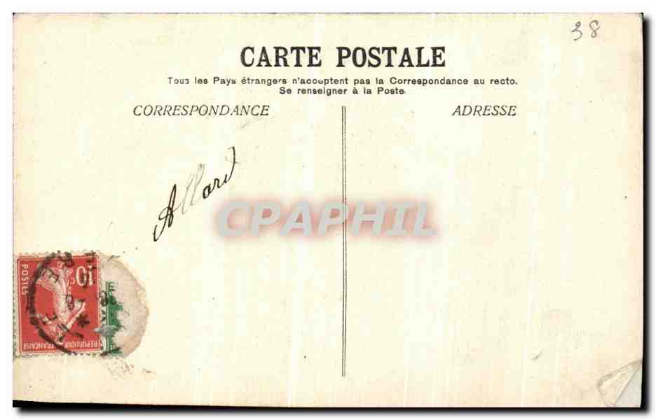 CPA Vizille Statue de l immortalite par Ding pour le centenraire de l assemblee de Vizille  — Rückseite