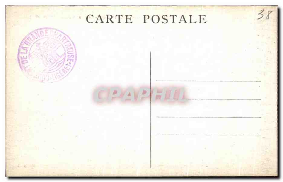 CPA Dauphine Grande Chartreuse Le Grand Som — Verso
