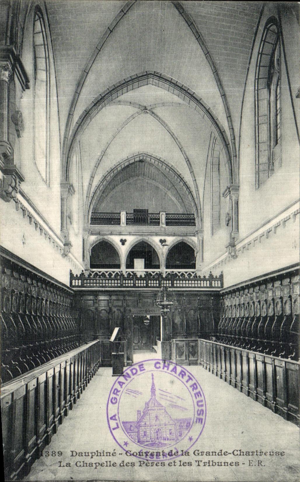 La Chapelle des Pères et les Tribunes - Grande-Chartreuse - E.R.