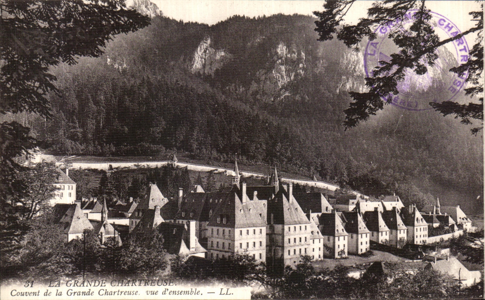 La Grande Chartreuse — Couvent de la Grande Chartreuse, vue d'ensemble — LL