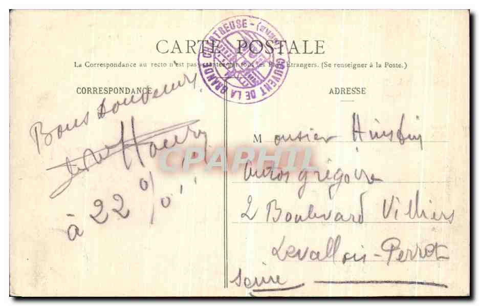 Entrée du Couvent de la Grande-Chartreuse et la Chapelle — Dauphiné — éditeur non visible, n° de série 723 — Verso