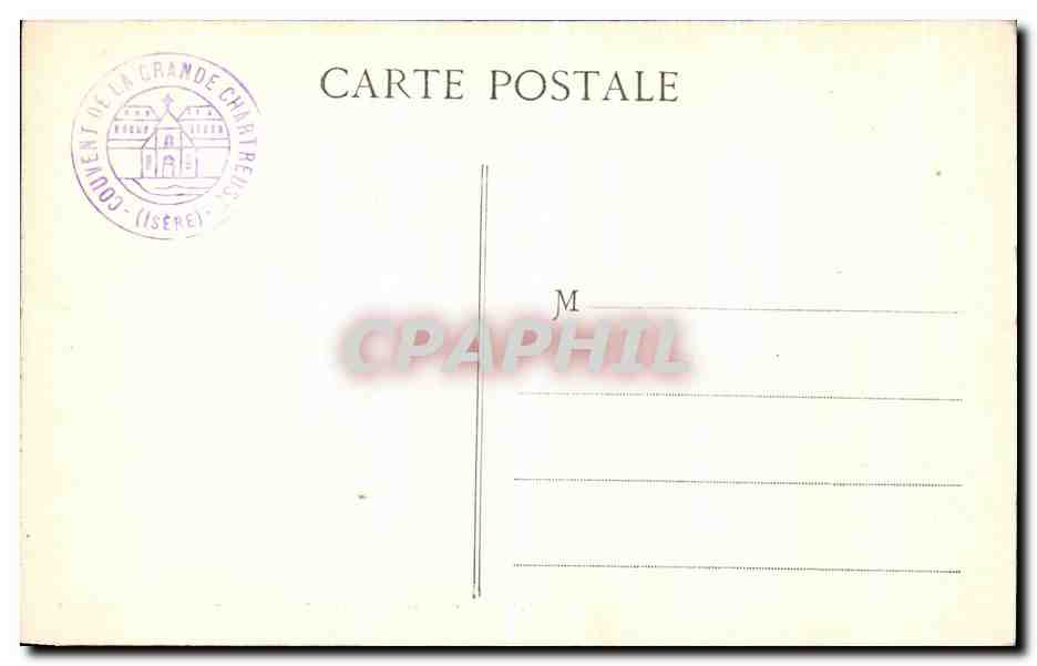 Grande-Chartreuse — Notre-Dame de Casalibus — éditeur non identifié, n° de série non visible — Rückseite