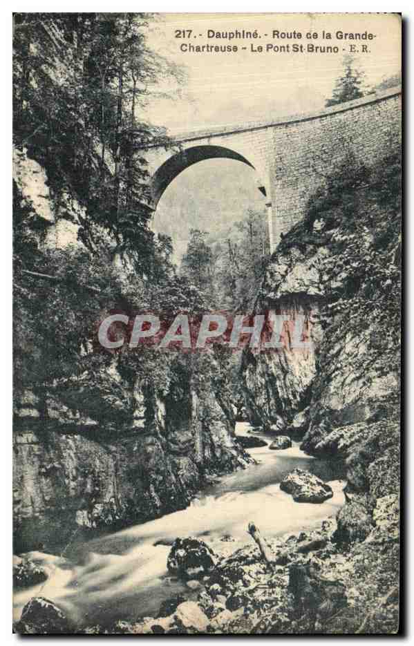 CPA Chartreuse Dauphine Route de la Grande Le Pont St Bruno