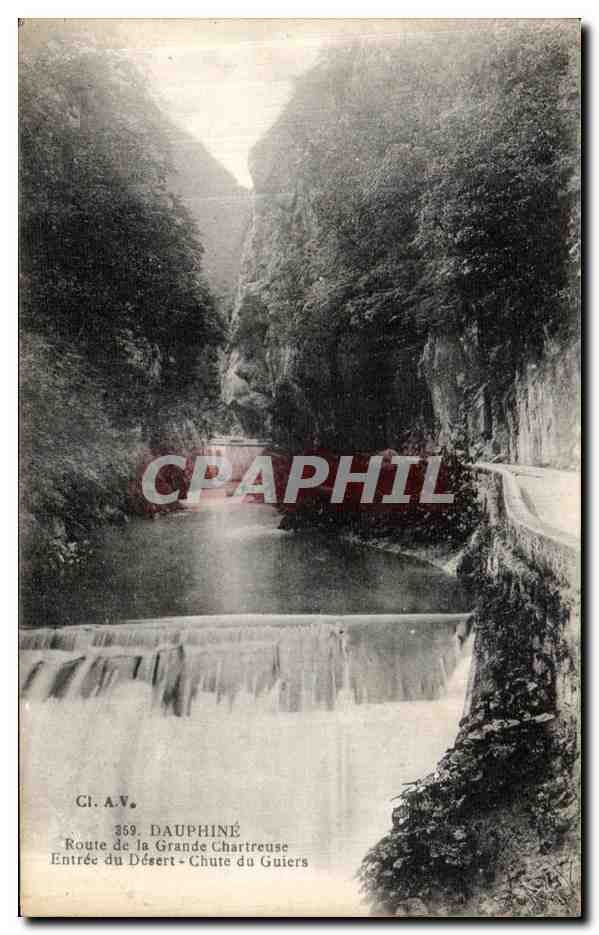 Entrée du Désert - Chute du Guiers — Route de la Grande Chartreuse — CI. A.V. n°369