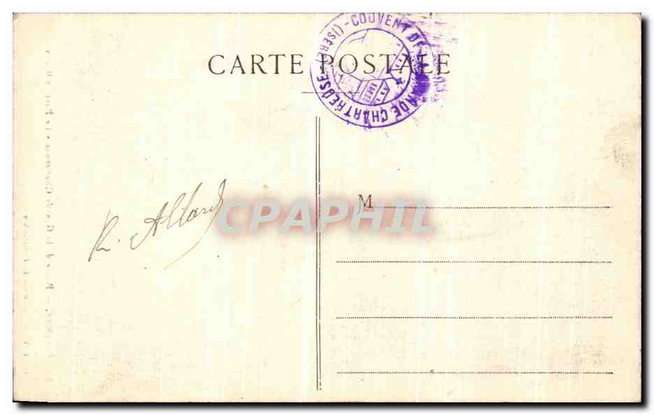 Dauphiné — Route de la Grande Chartreuse — Le Pont St-Bruno — CL A. V. — Collection L. P. Grenoble — Reverso