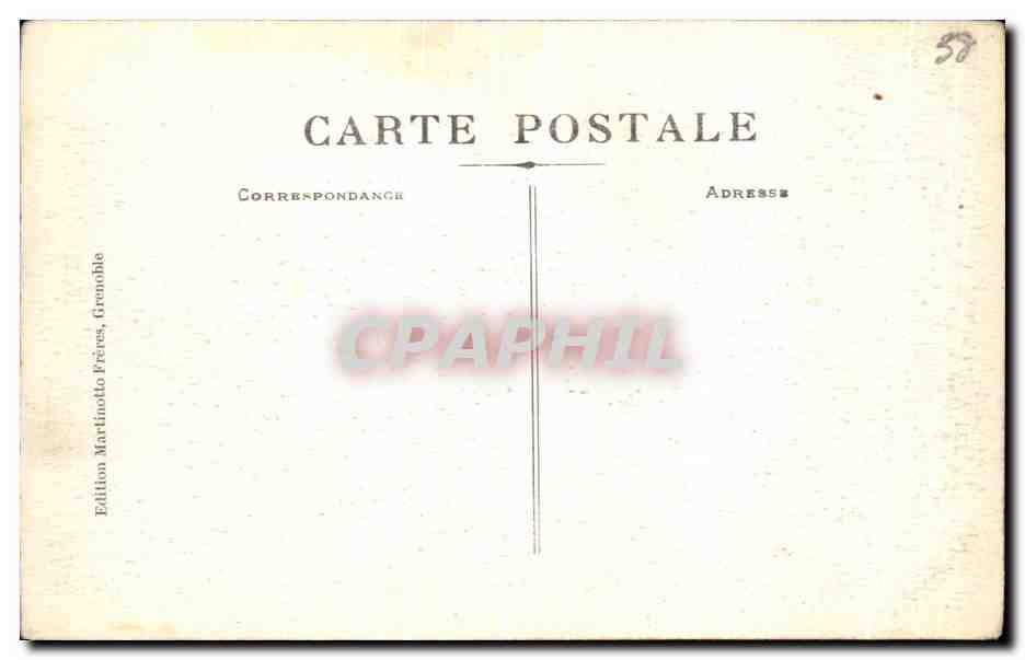 Grenoble - Le Jardin de Ville et les Terrasses — Édition Martinotto Frères, Grenoble, n°8 — Verso