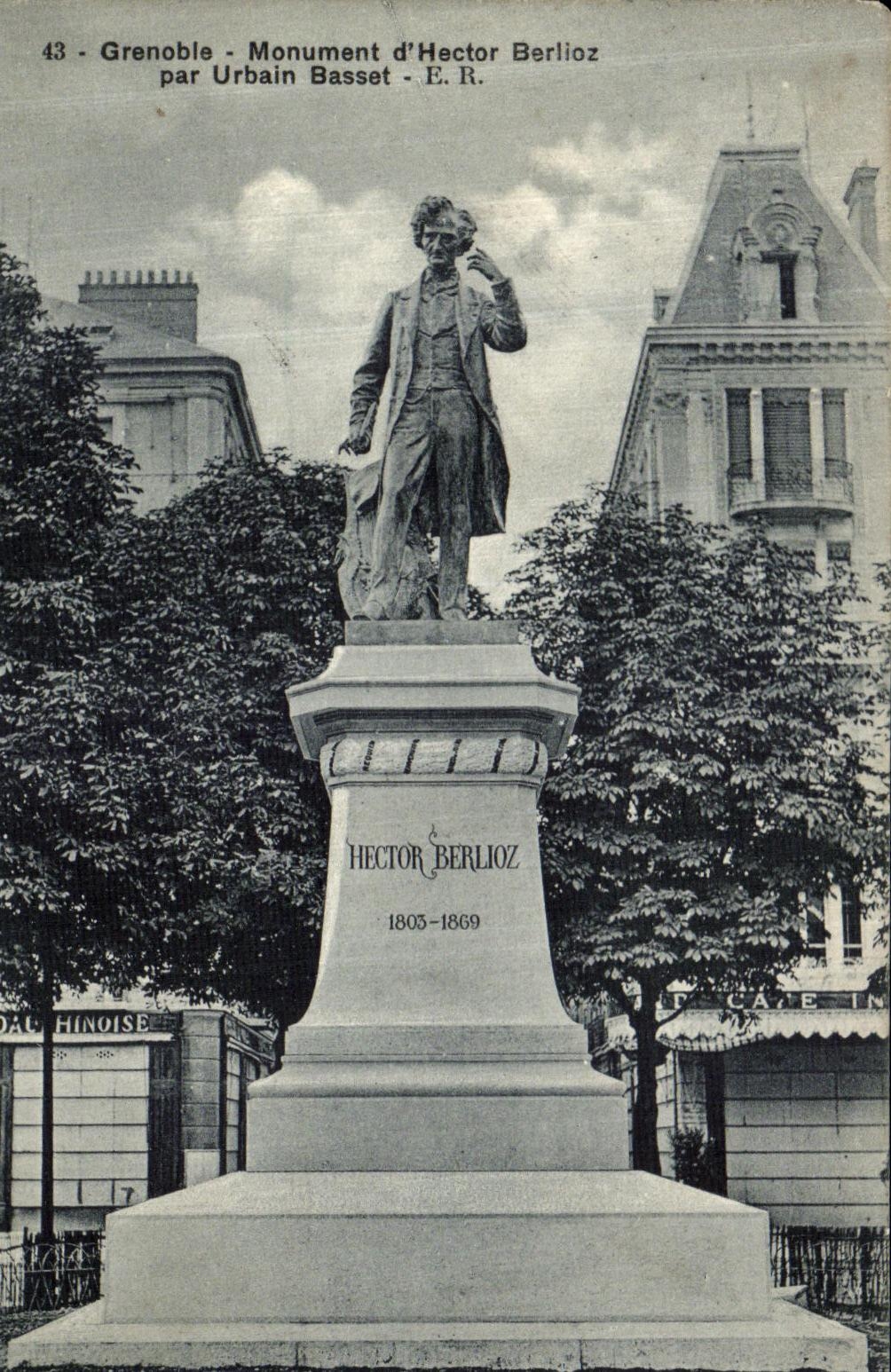 Grenoble - Monument d'Hector Berlioz par Urbain Basset - E.R.