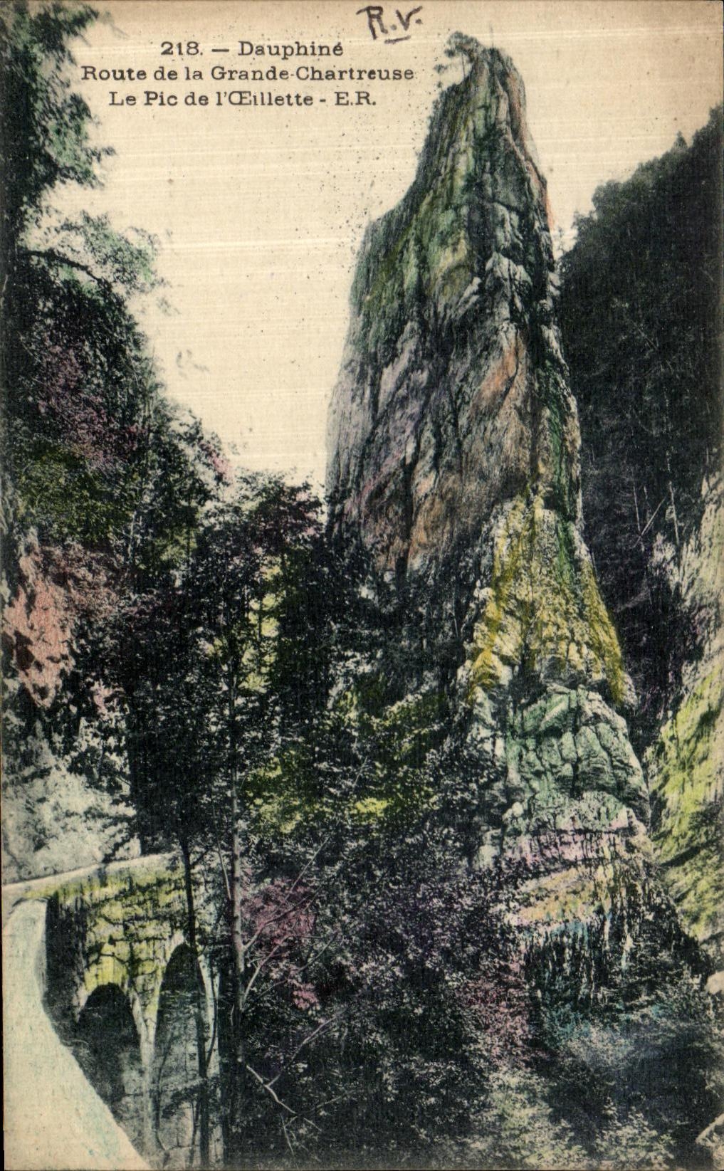 Le Pic de l'Éillette — Dauphiné — Route de la Grande-Chartreuse — E.R. — n°218