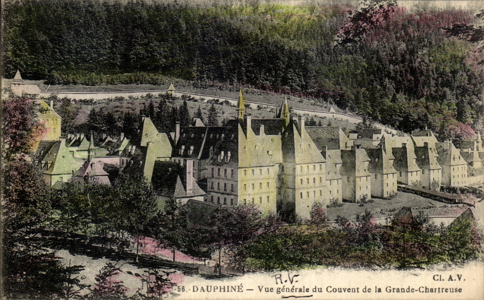 Dauphiné — Vue générale du Couvent de la Grande-Chartreuse — Cl.A.V. n°56
