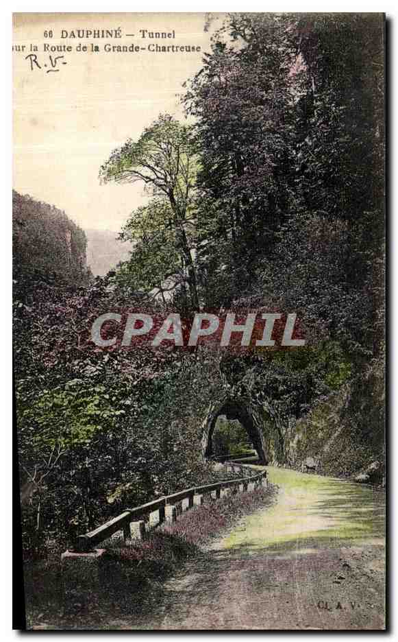 Dauphiné — Tunnel sur la Route de la Grande-Chartreuse — CLA.V. n°66