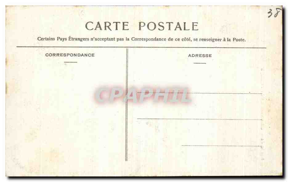 Entrée du Désert — Route de la Grande Chartreuse — J.G., édit., Voiron - 122 — Verso