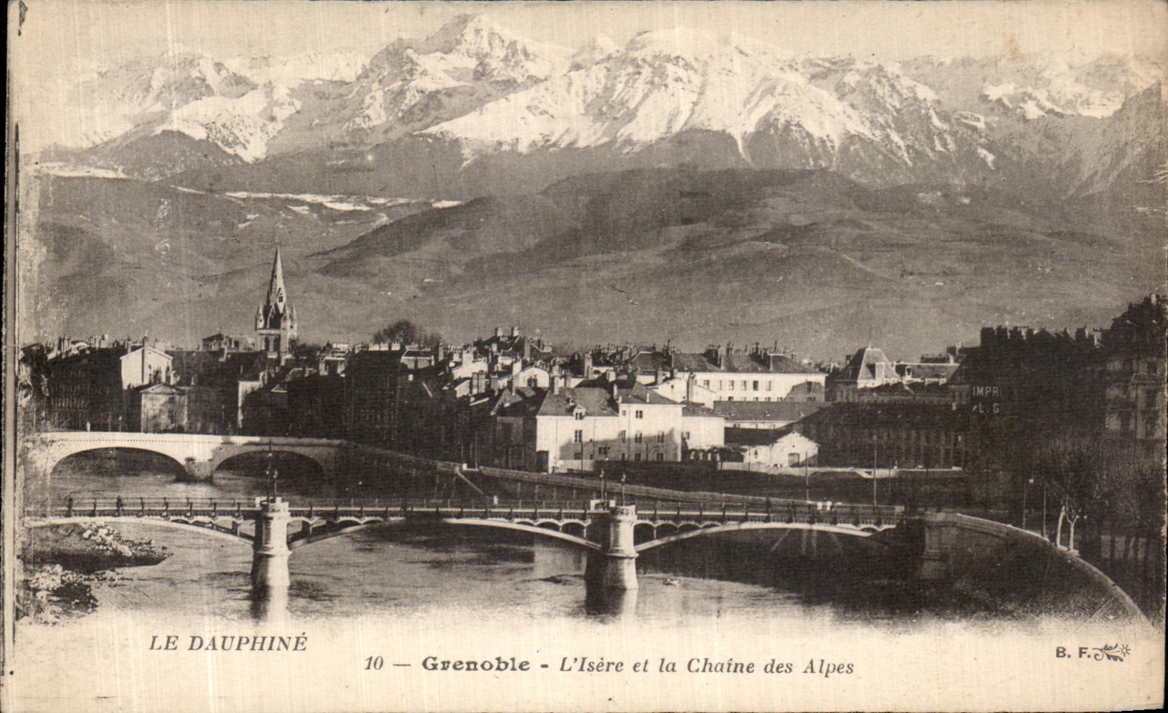 CPA Grenoble L Isere et la Chaine des Alpes