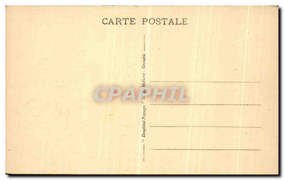 CPA Grenoble La Place St Andre et le Palais de Justice — Rückseite