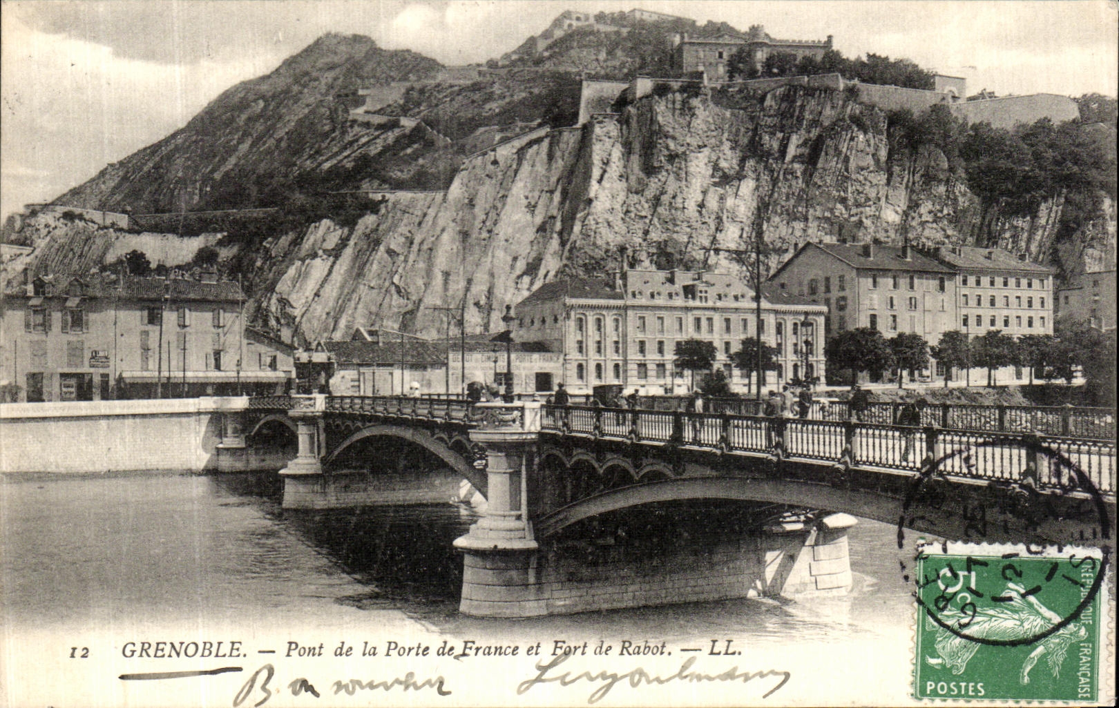 Grenoble — Pont de la Porte de France et Fort de Rabot — LL.