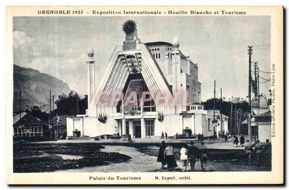 CPA Grenoble Exposition Internationale Houille Blanche et Tourisme Palais du Tourisme