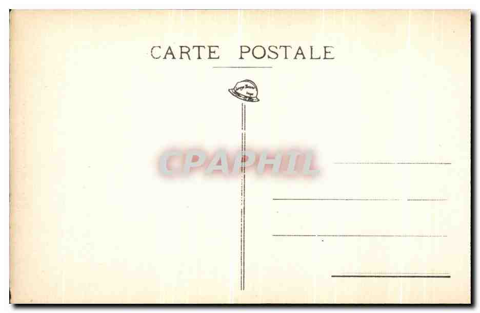 Grenoble 1925 — Internationale Ausstellung — Kohle und Tourismus — Wiederherstellung des Dorfes St-Véran — Die Kirche und der Platz — Rückseite