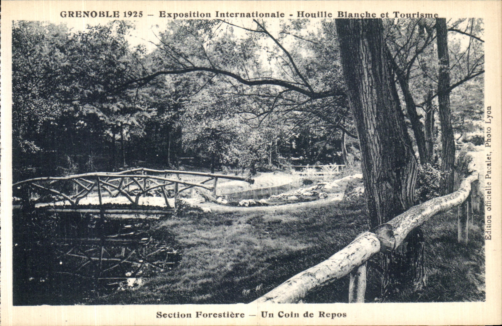 CPA Grenoble Exposition Internationale Houille Blanche et Tourisme Section Forestiere Un Coin de Repos