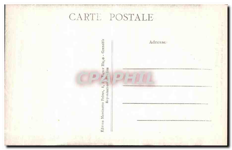 CPA Grenoble Le Palais de Justice La Chapelle et les bustes originaux des Dauphins — Verso