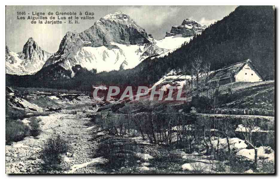 CPA Ligne de Grenoble a Gap Les Aiguilles de Lus et le Vallon de la Jarjatte
