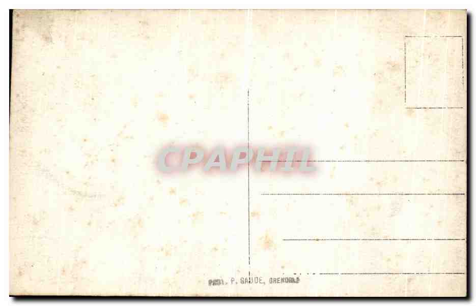 Groupe de randonneurs au pied du Grand Paradis — éditeur P. Gaude, Grenoble — Rückseite