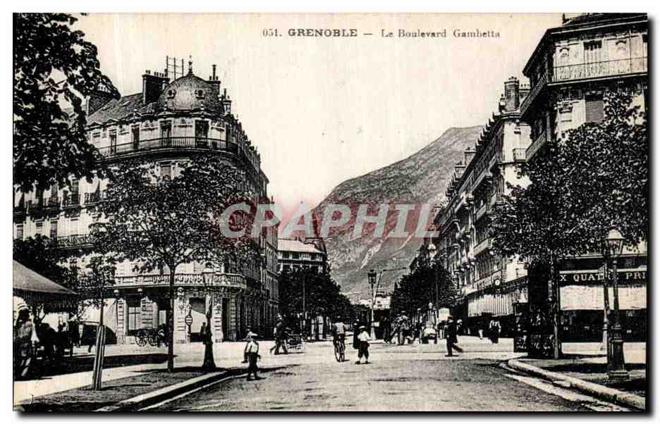 Grenoble — Der Boulevard Gambetta — Graphephil, n° 651