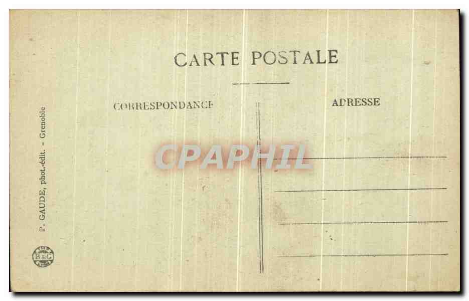 CPA Grenoble Cours Saint Andre et Avenue de Vizille Vache Charette  — Rückseite