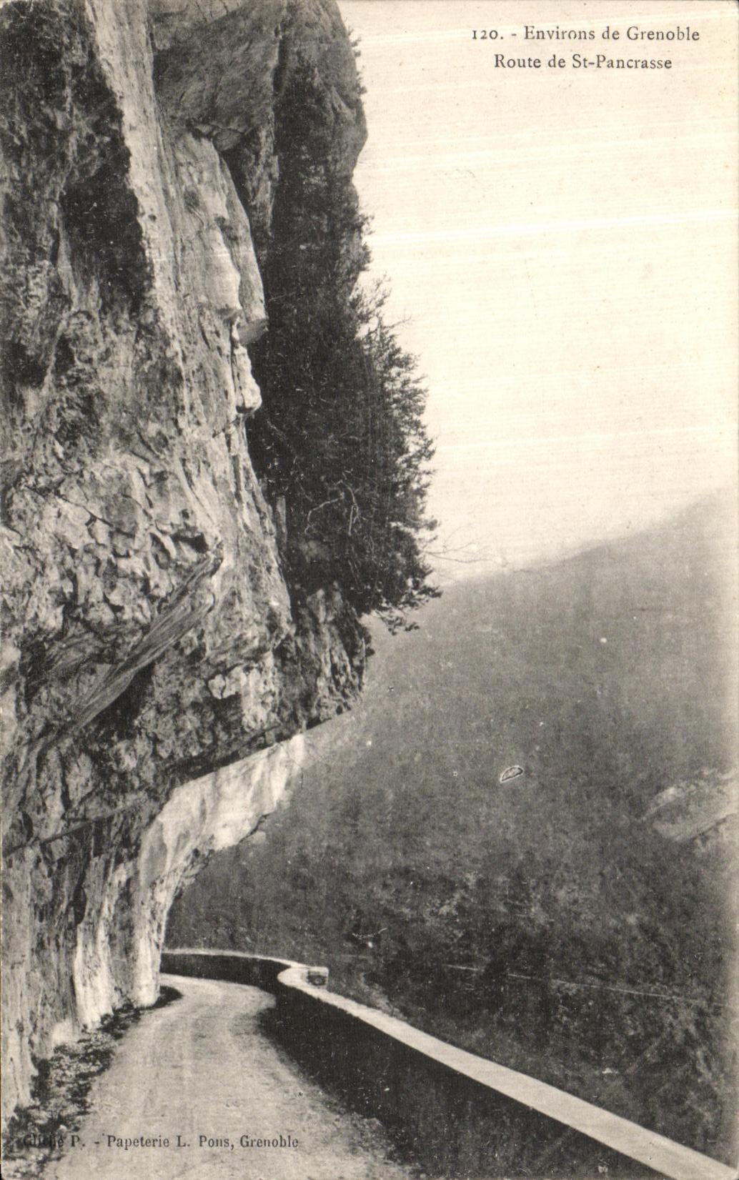 CPA Environs de Grenoble Route de St Pancrasse