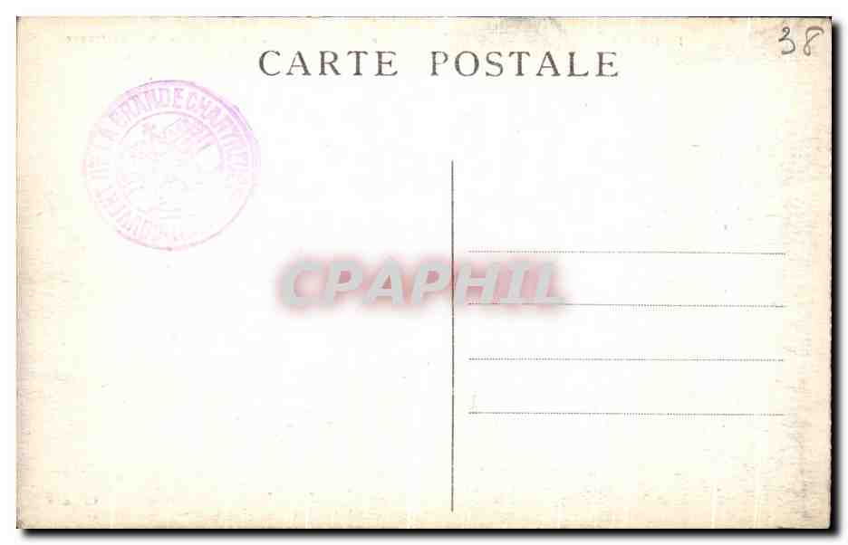 Entrée du Couvent de la Grande-Chartreuse — La Chapelle et le Grand Som — Cl.A.V. — Achterkant