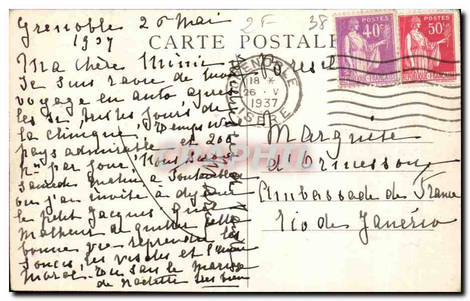 Dauphiné - 55bis, Rte de la Gde-Chartreuse - Il picco dell'Éillette — CL.A.V. — Verso