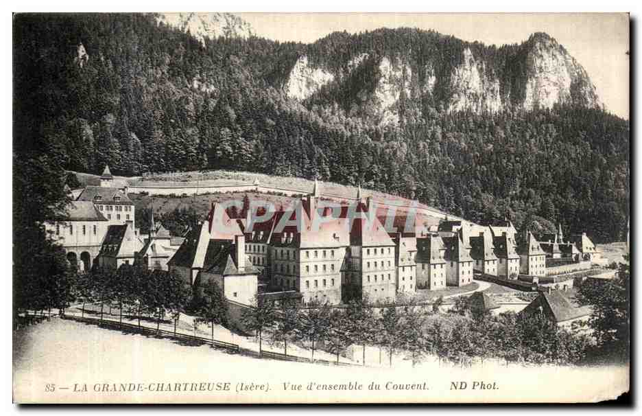 La Grande-Chartreuse (Isère) — Vista panorámica del convento — ND Phot.