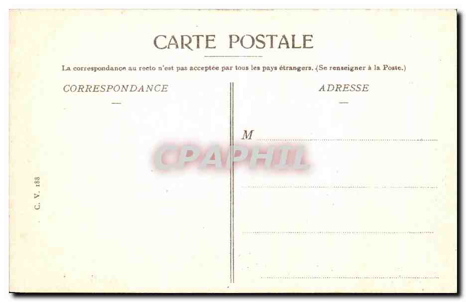 Dauphiné — Route de la Grande Chartreuse, Le Grand Logis — C. V. 188 — Verso
