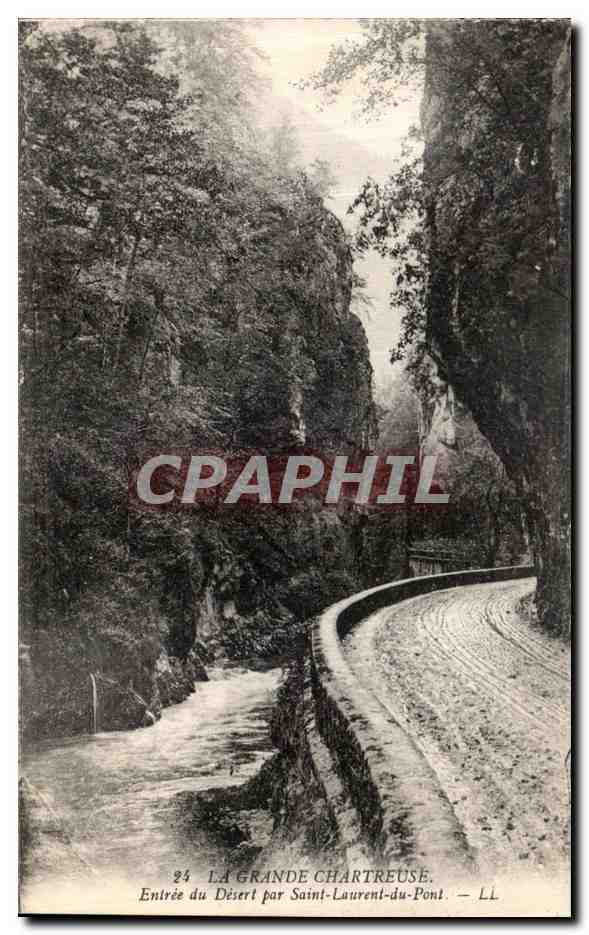 Entrée du Désert par Saint-Laurent-du-Pont — La Grande Chartreuse — LL n°24