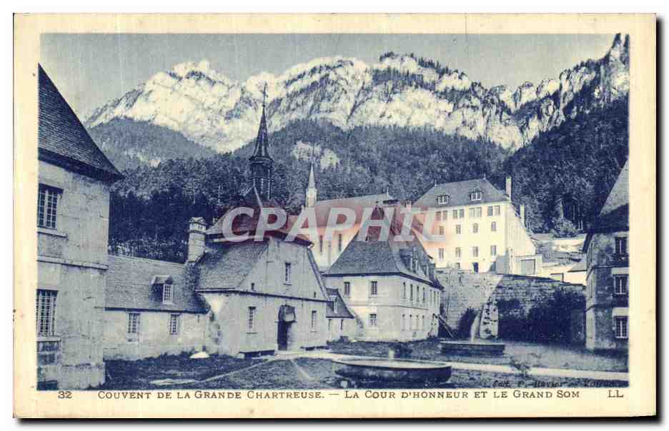 CPA Couvent de la Grande Chartreuse La Cour D Honneur Et Le Grand Som