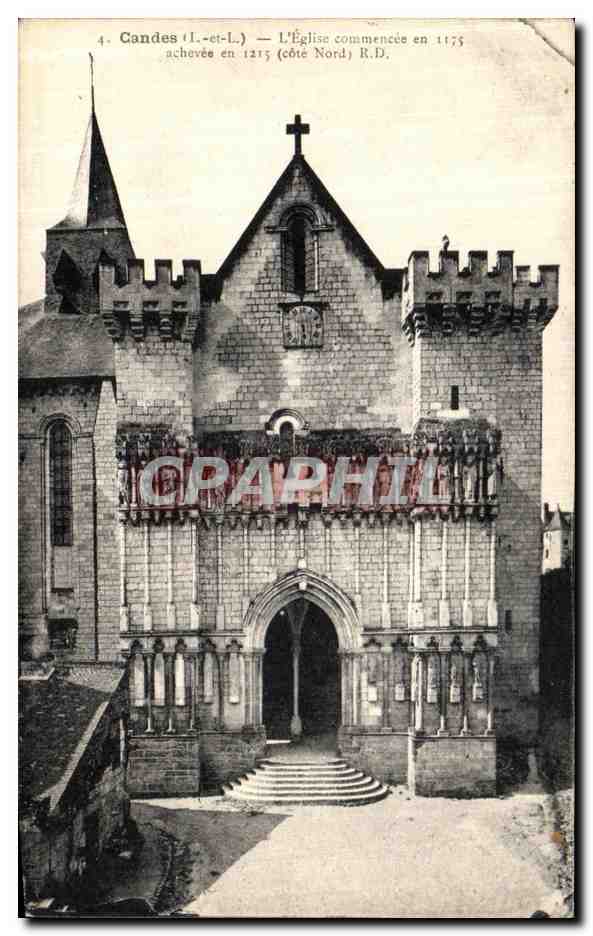 CPA Candes L Eglise commencee en 1175
