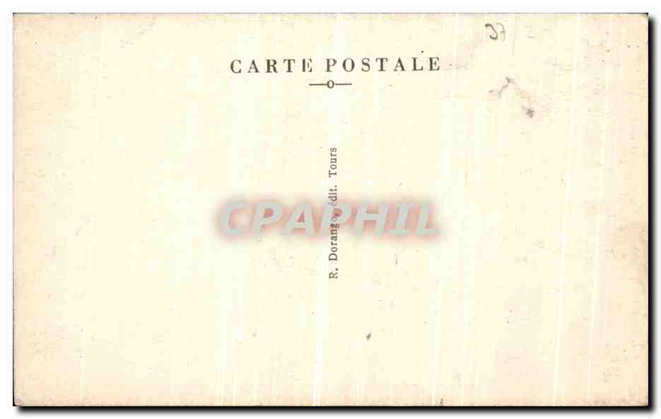 CPA Candes L Eglise commencee en 1175 — Rückseite