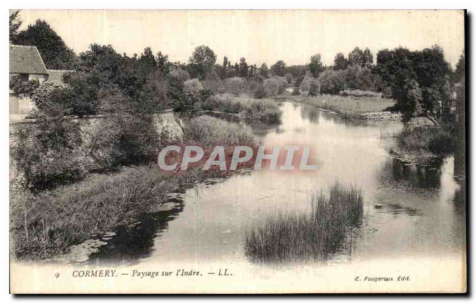 CPA Cormery Paysage sur l Indre
