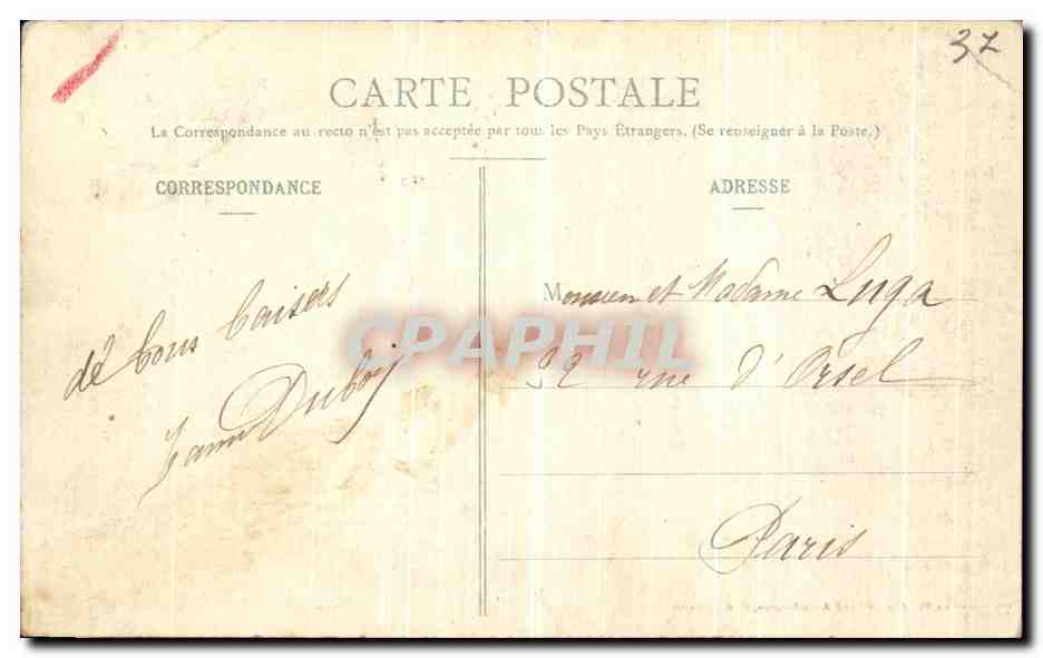 CPA Richelieu L Ancien Chateau  — Rückseite