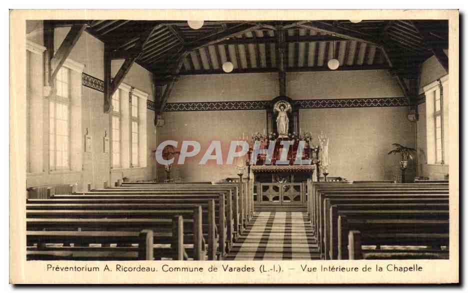 CPA Preventorium A Ricordeau Commune de Varades Vue Interieure de la Chapelle 