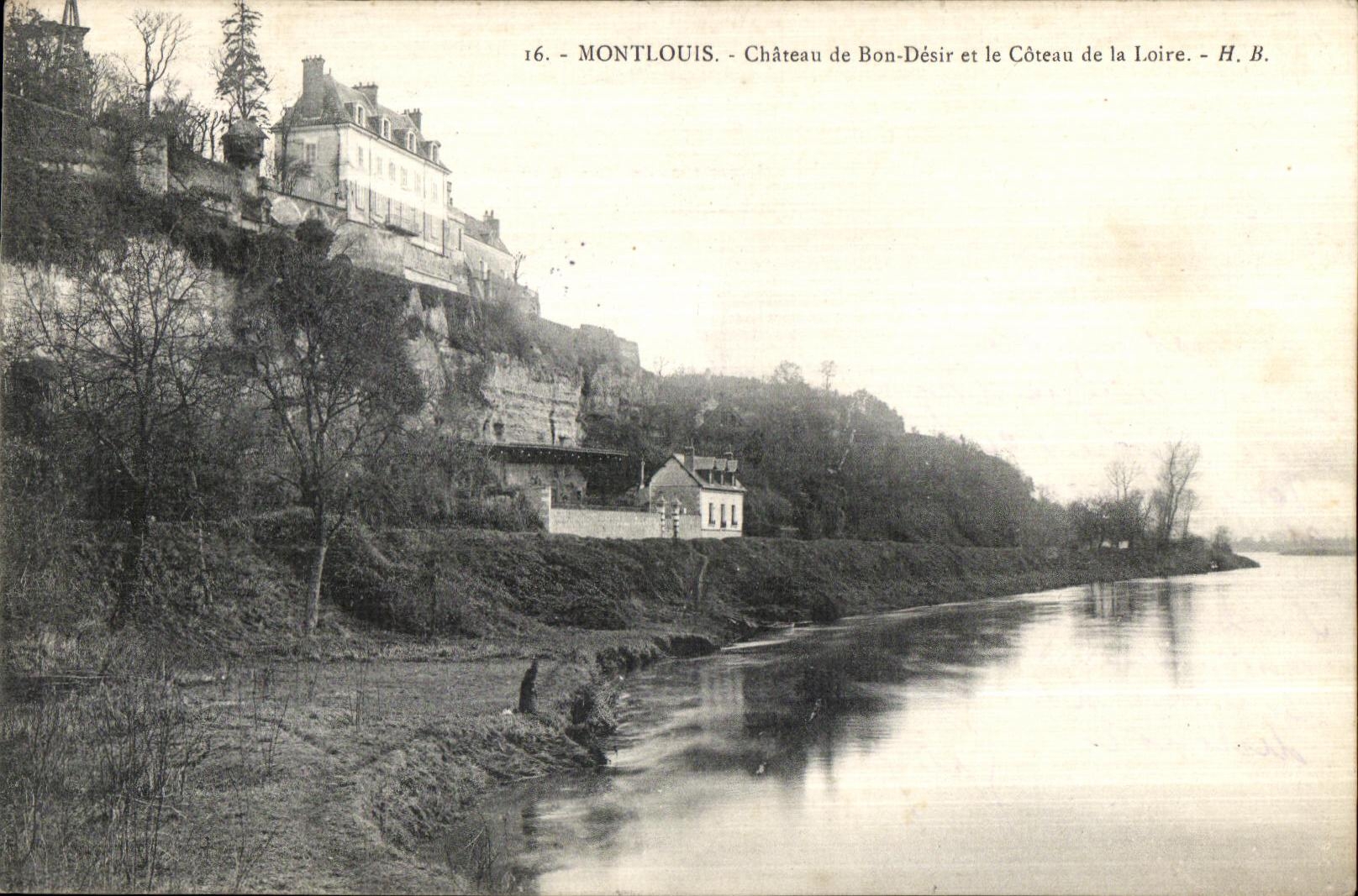CPA Montlouis Chateau de Bon Desir et le Chateau de la Loire 