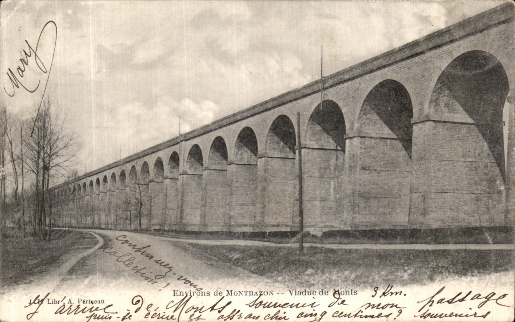 CPA Environs De Montbazon Viaduc de Monts 